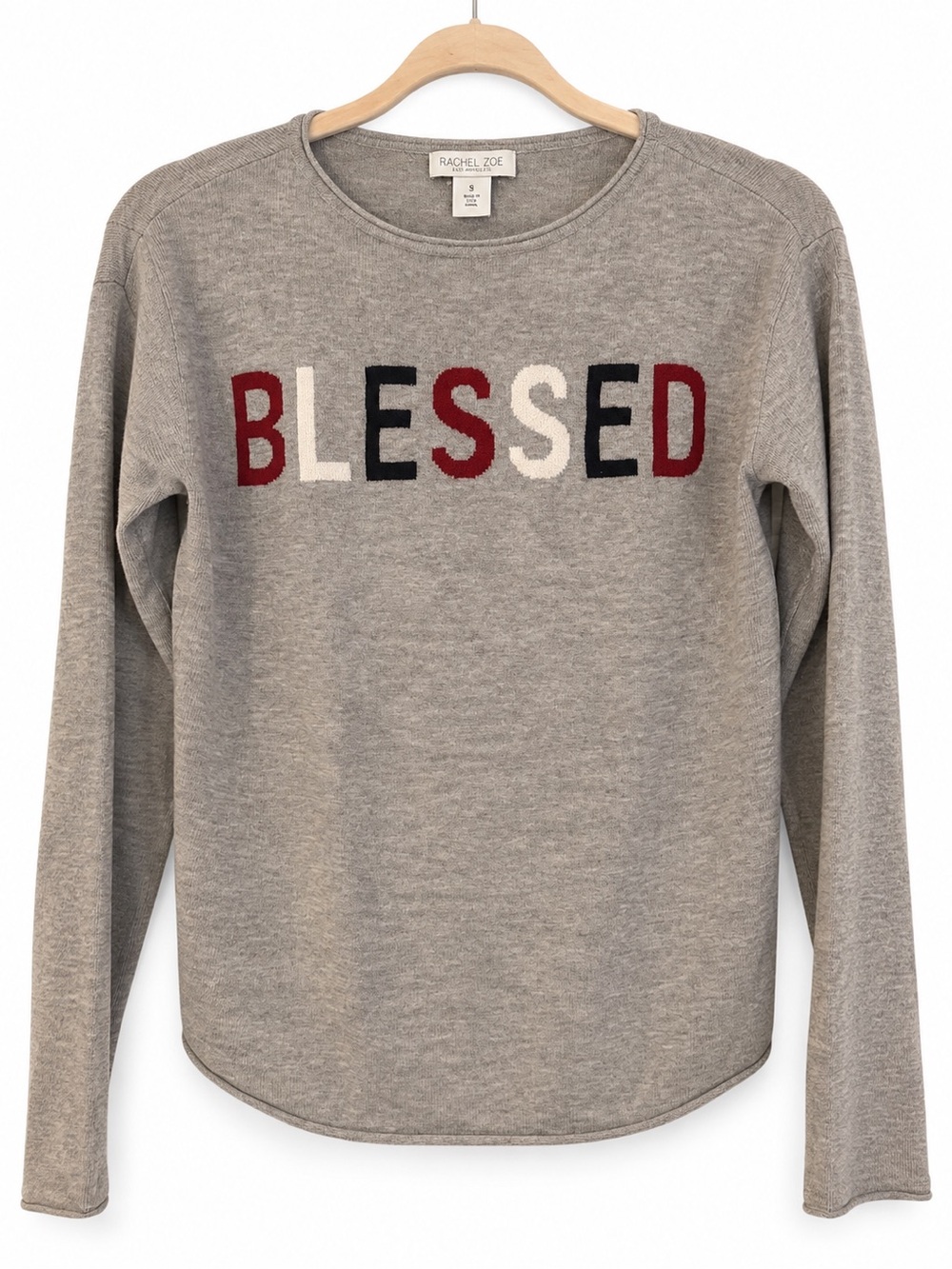 Rachel Zoe “BLESSED” Lightweight Sweater – Size Small